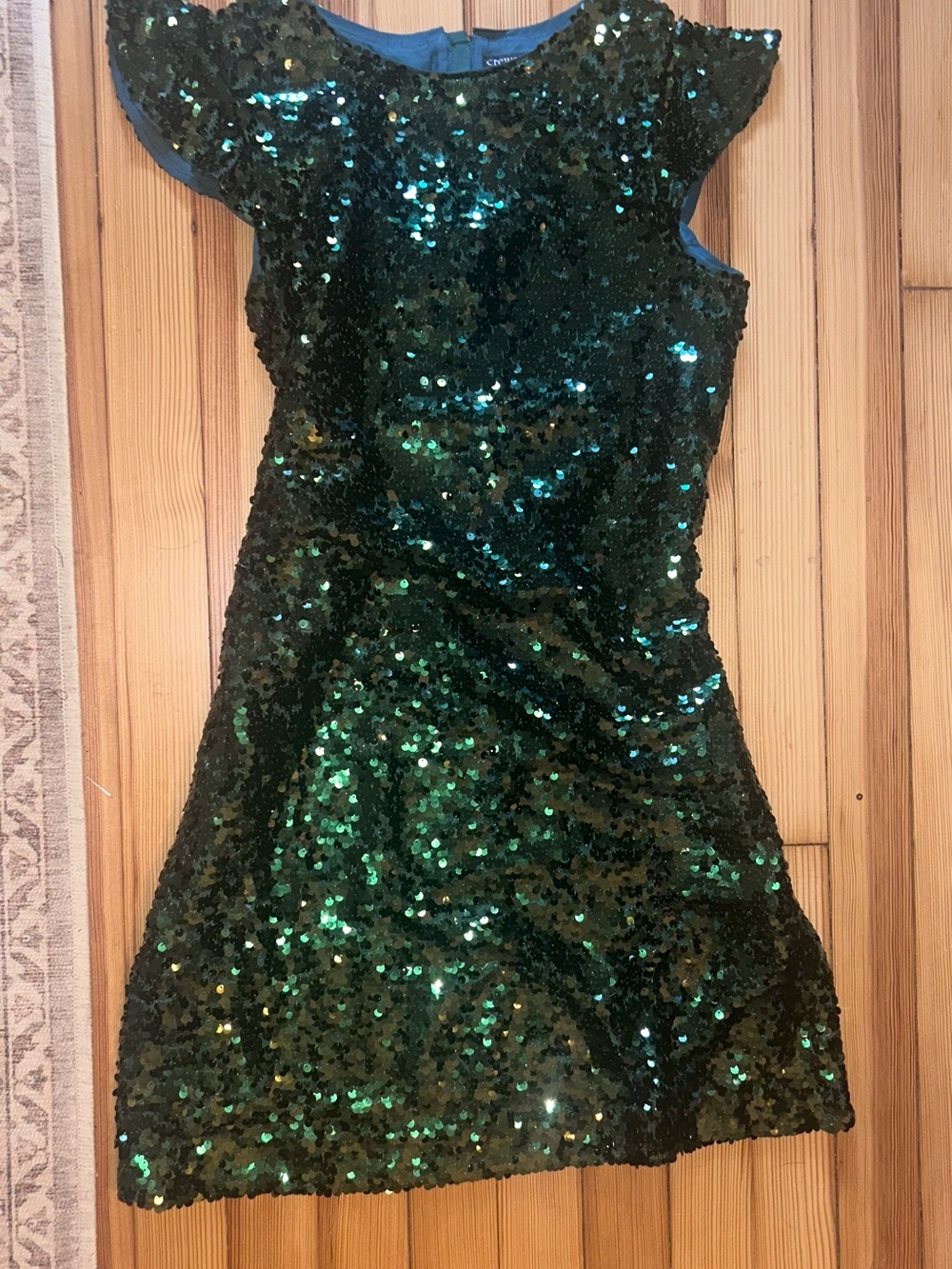 Green Sequin night out Dress